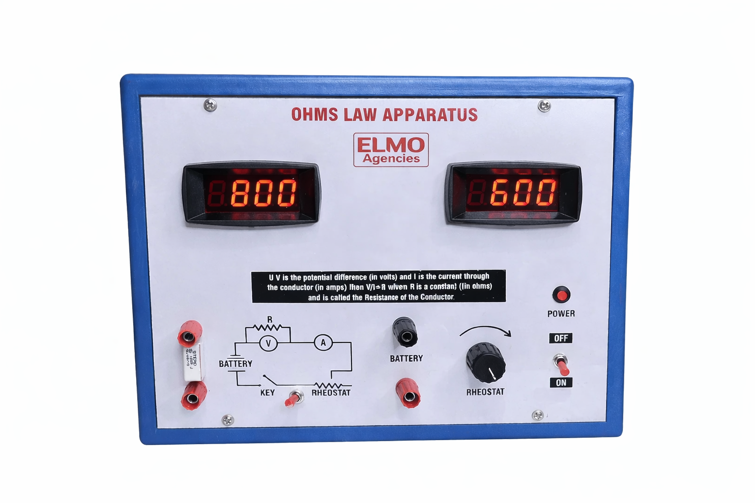 Digital Ohms Law Apparatus