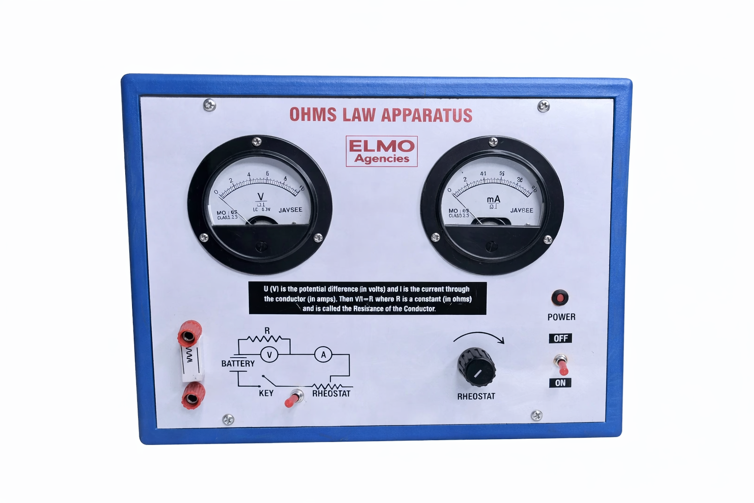 Ohms Law Apparatus (with Power Supply)