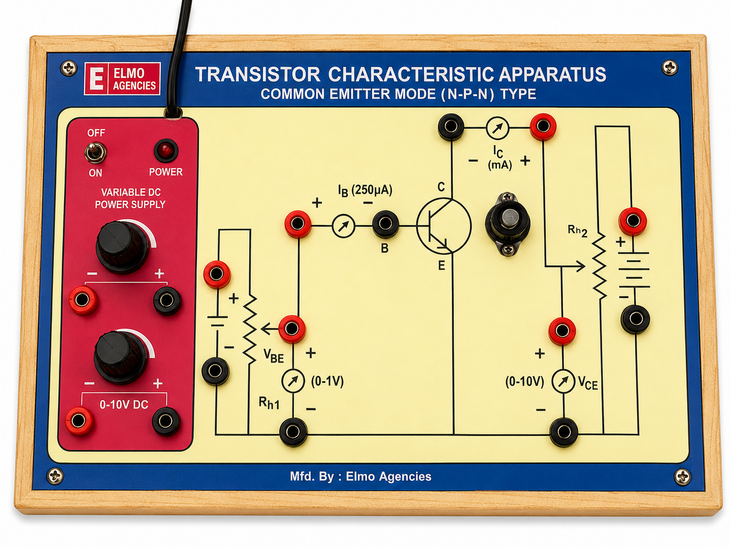 Transistor Characteristics Apparatus (Gujarat Type)