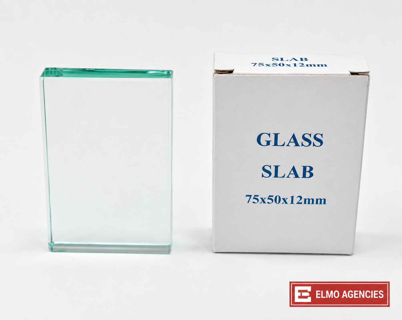 Glass Slab of 75mm x 50mm x 12mm