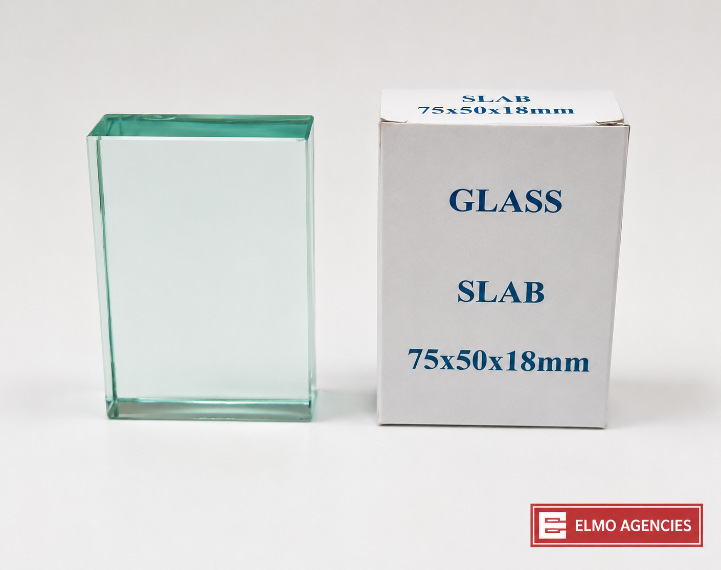 Glass Slab of 75mm x 50mm x 18mm